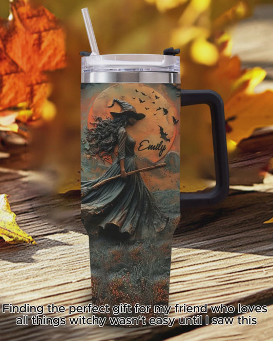 Beautiful Witch - Personalized Witch Tumbler With Handle