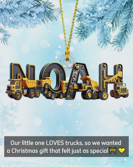 Funny Name Ornament Gift For Grandkids - Personalized Kid Custom Shaped Ornament