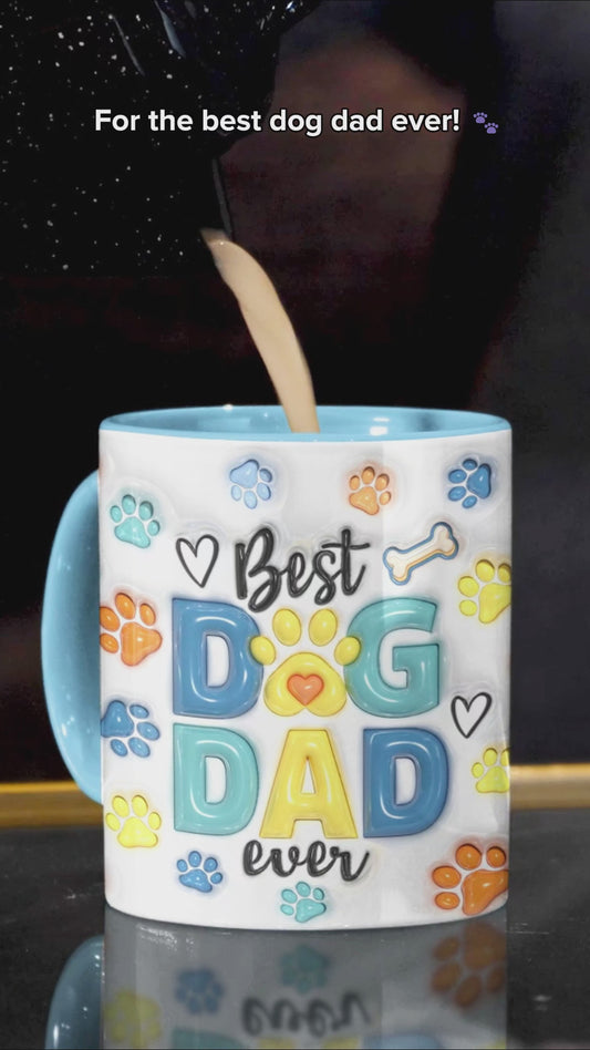 Personalisierte Tasse mit Hundemotiv für Hundepapa