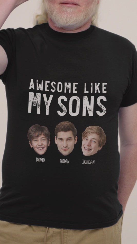 So großartig wie meine Kinder – personalisiertes Vater-T-Shirt und Hoodie