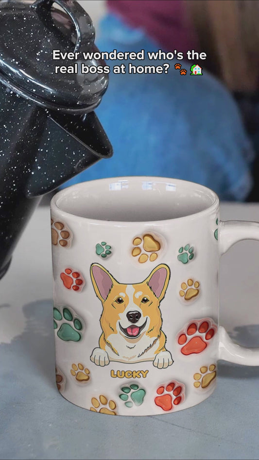 Ich bin mir ziemlich sicher, dass du mir gehörst - Personalisierte Hundetasse