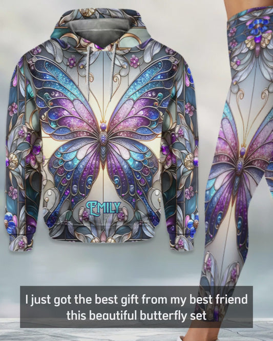 Personalized Beautiful Butterfly Butterfly Hoodie and Leggings