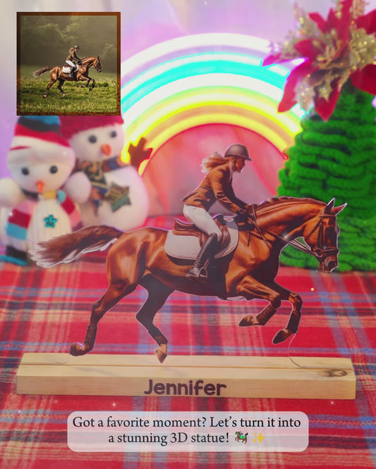 Custom Any Photo Plaque - Personalized Horse Custom Photo Plaque