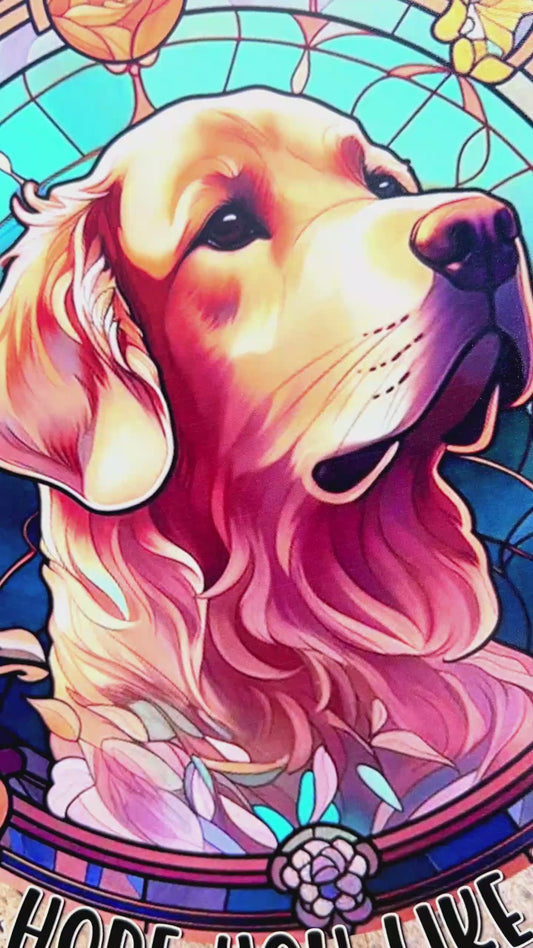 Willkommen in unserem Haus. Hoffentlich mögen Sie Hunde und Katzen – Personalisiertes rundes Metallschild mit Hund und Katze