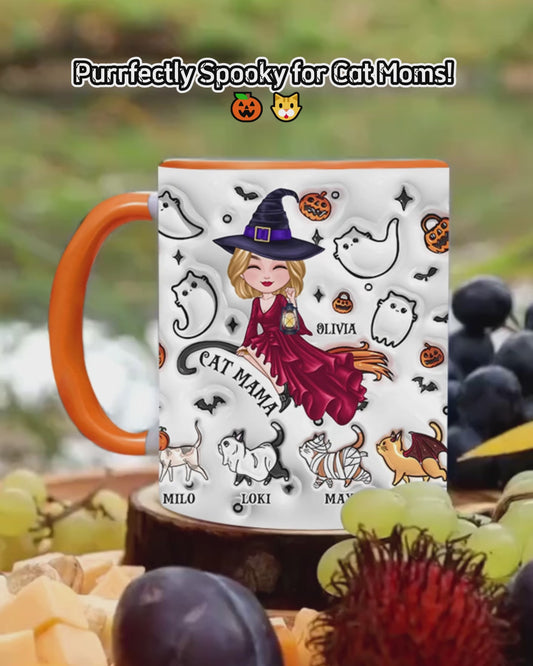 Cat Mom - Personalized Cat Accent Mug