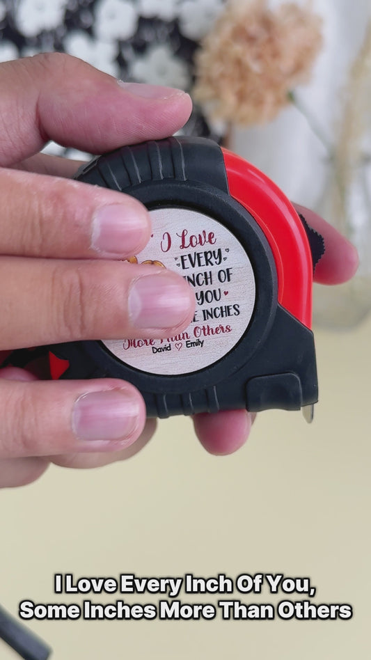 Ich liebe dich von Kopf bis Fuß – Personalisiertes Maßband für Paare