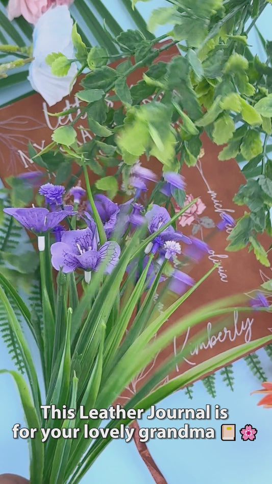 Erst Mama, jetzt Oma – Briefe an meine Enkelkinder – Personalisiertes Oma-Lederjournal