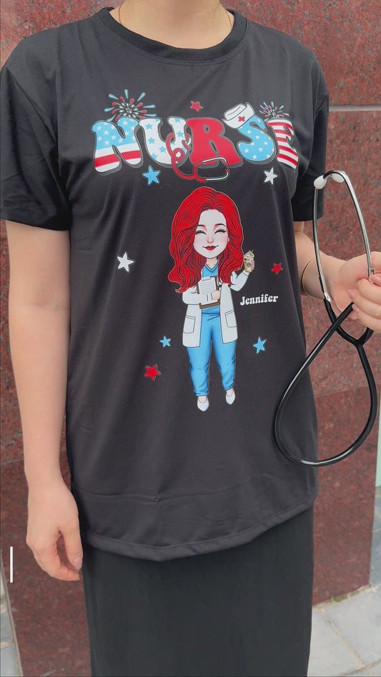 4th Of July Nurse Life - Personalized Nurse All Over Shirt