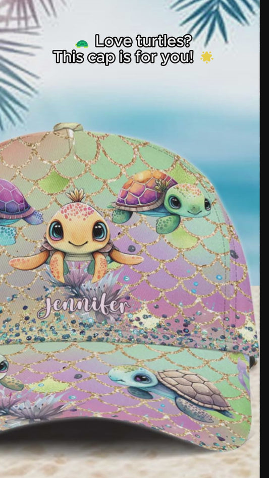 Love Turtles - Personalized Turtle Classic Cap