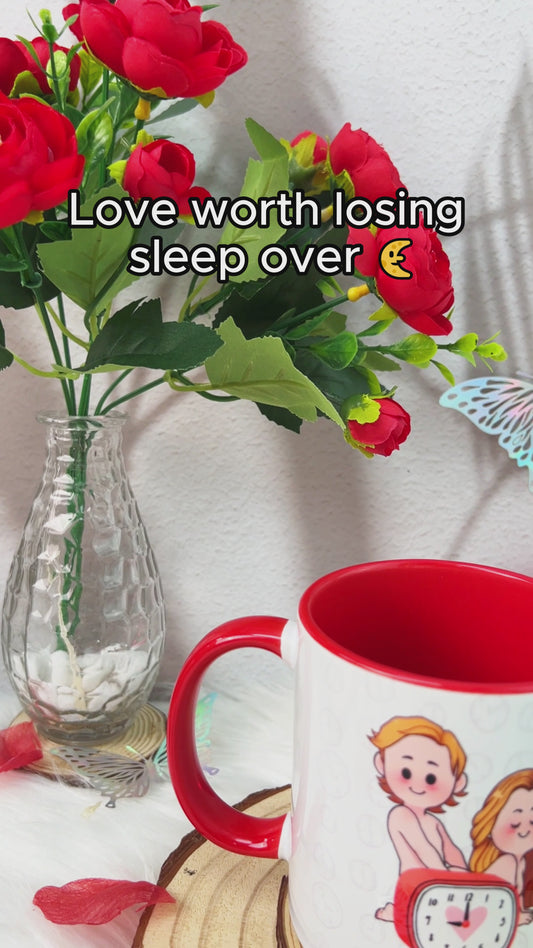 Für dich würde ich bis nach 21 Uhr aufbleiben – Personalisierte Tasse für Paare