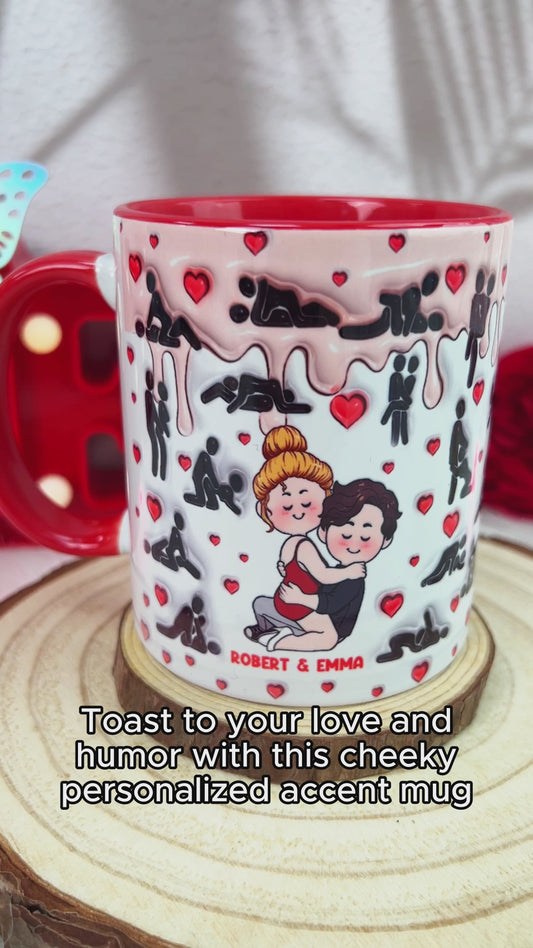 Meine Lieblingsbeschäftigung ist mit dir - Personalisierte Tasse für Paare