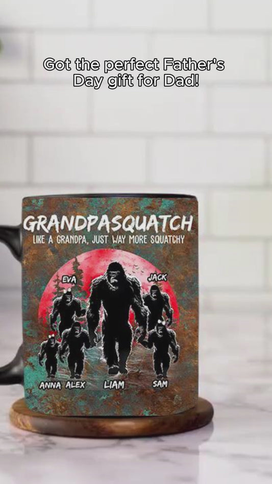 Grandpasquatch - Personalisierte Tasse mit Vater-Akzent