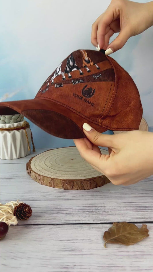 Liebe Pferde – Personalisierte klassische Pferdemütze