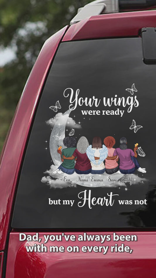 We Miss You - Personalized Memorial Decal Full