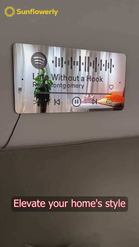 Scannbare Spotify-Codes für Songs – Personalisierter scannbarer Spotify-Code-Neonlichtspiegel