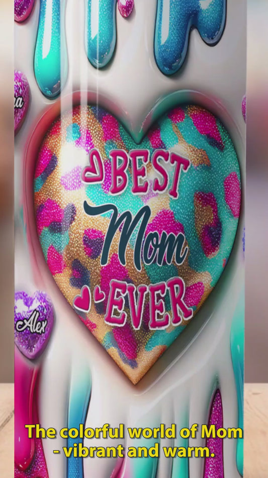 Beste Mama, Oma aller Zeiten – Personalisierter schlanker Trinkbecher für Mütter