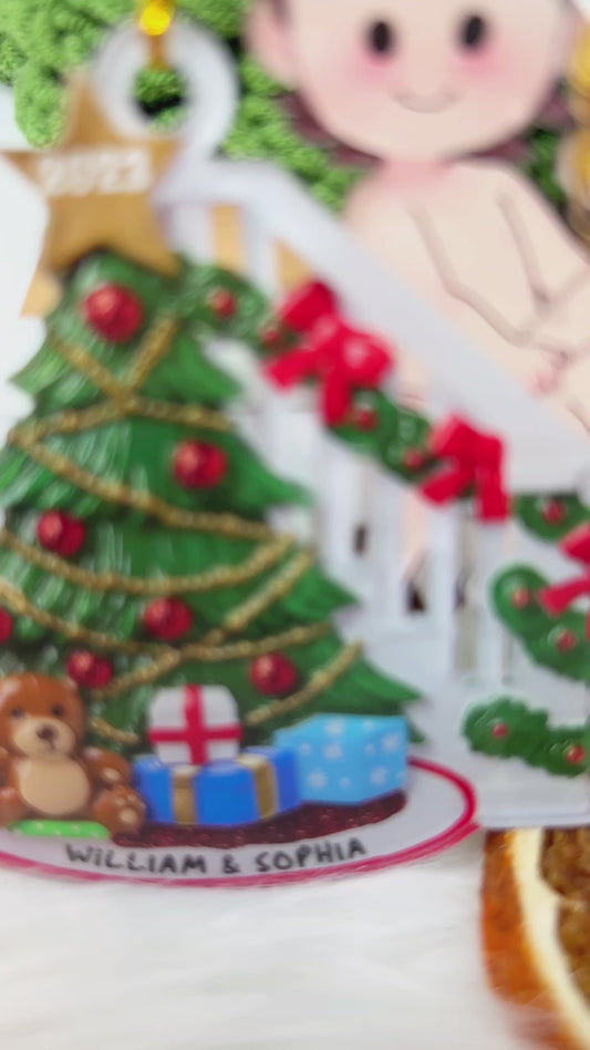 Treppenhaus-Pärchen – Personalisierter Pärchen-Anhänger