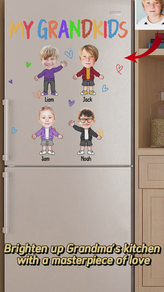 Meine Enkelkinder – Personalisierter Oma-Aufkleber (gestanzt)