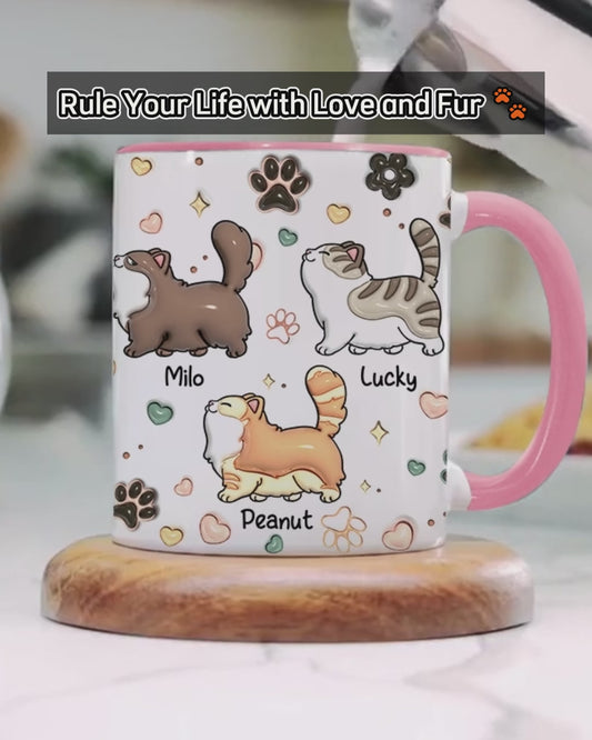 Tiny Furry Overlords - Personalized Cat Accent Mug