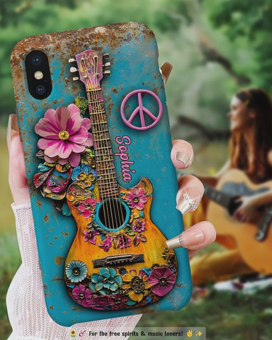Hippie Soul – Personalisierte Handyhülle mit Hippie-Vollbilddruck