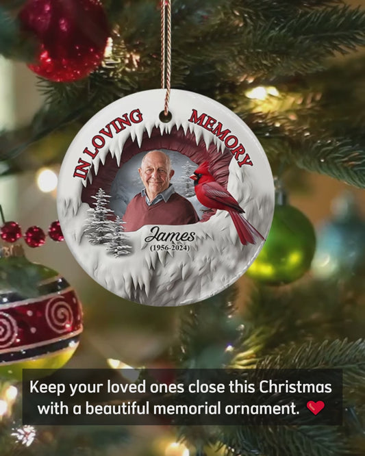 Für immer in meinem Herzen – Personalisierter Gedenk-Keramikkreis