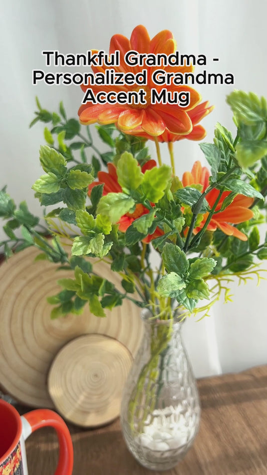 Dankbare Oma – Personalisierte Tasse mit Oma-Akzent