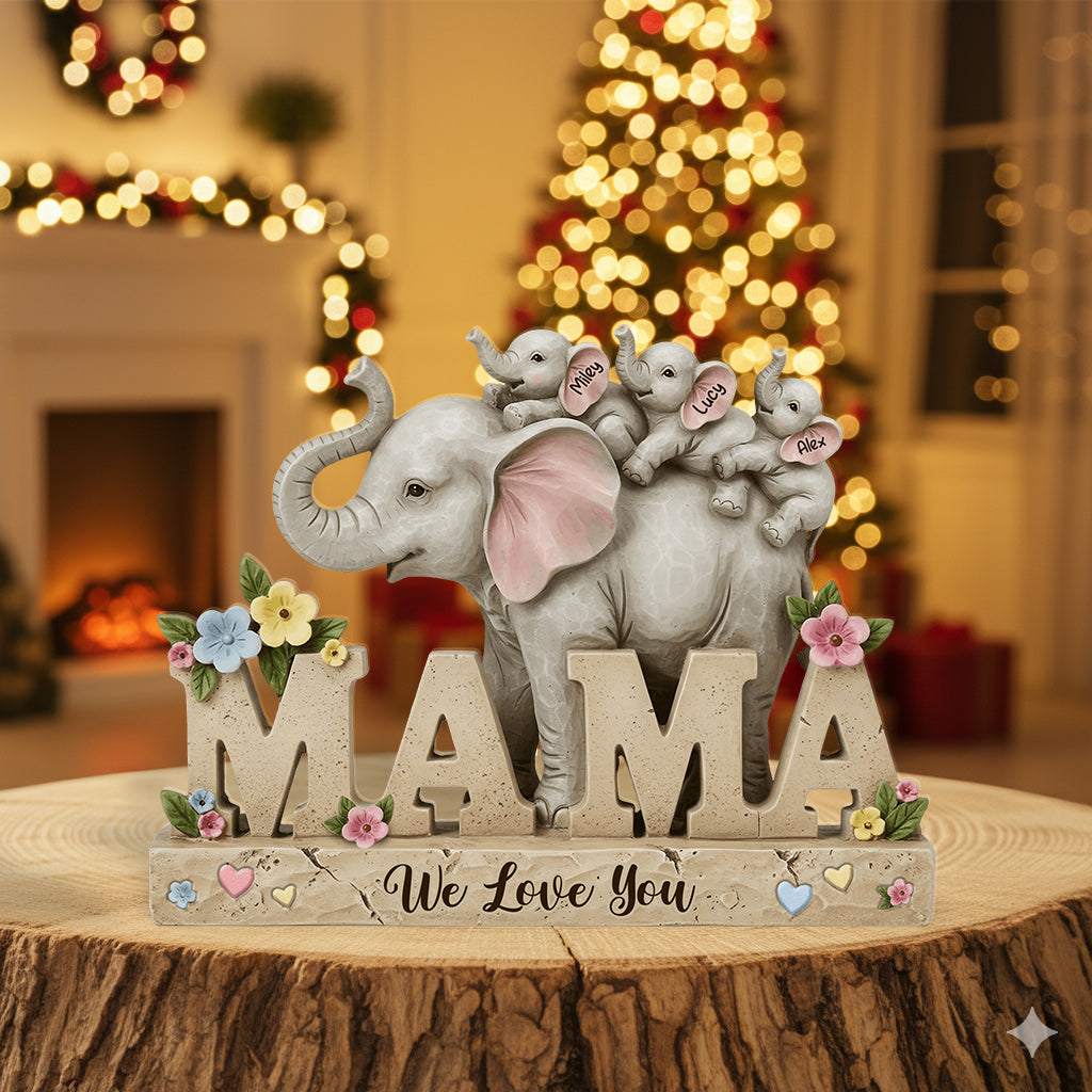Weihnachtsgeschenk für Mama – Personalisierte Acrylplakette in individueller Form