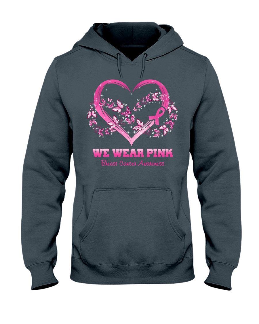 Wir tragen Pink für – T-Shirt und Hoodie zur Sensibilisierung für Brustkrebs 0822