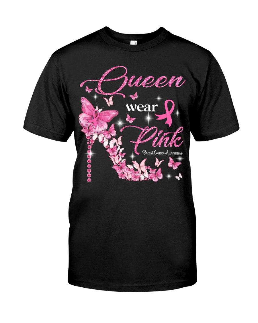 Queen Wear Pink – T-Shirt und Hoodie zur Sensibilisierung für Brustkrebs 0822
