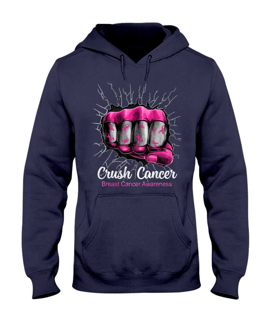 Crush Cancer – T-Shirt und Hoodie zur Sensibilisierung für Brustkrebs 0822