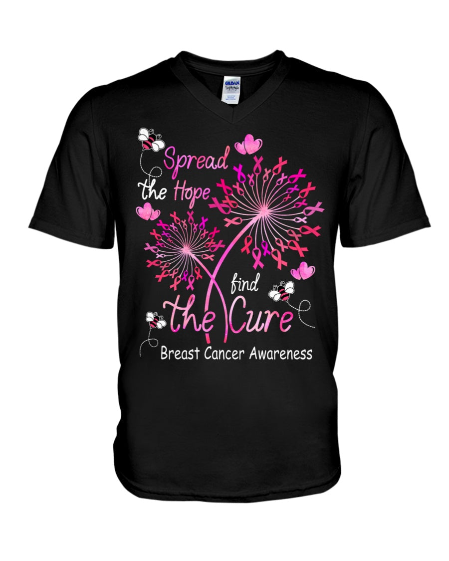 Spread The Hope Find The Cure - Breast Cancer Awareness T-shirt and Hoodie 0822