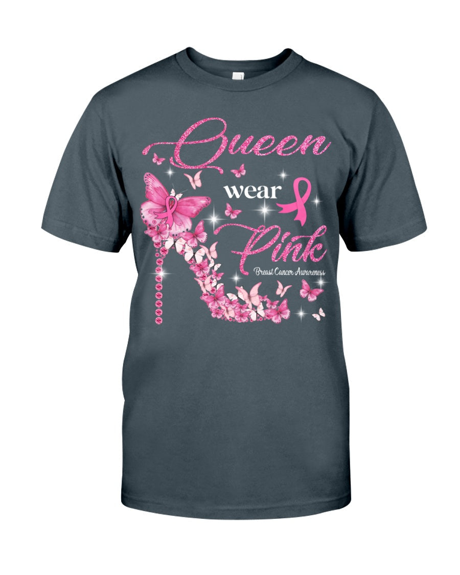 Queen Wear Pink – T-Shirt und Hoodie zur Sensibilisierung für Brustkrebs 0822