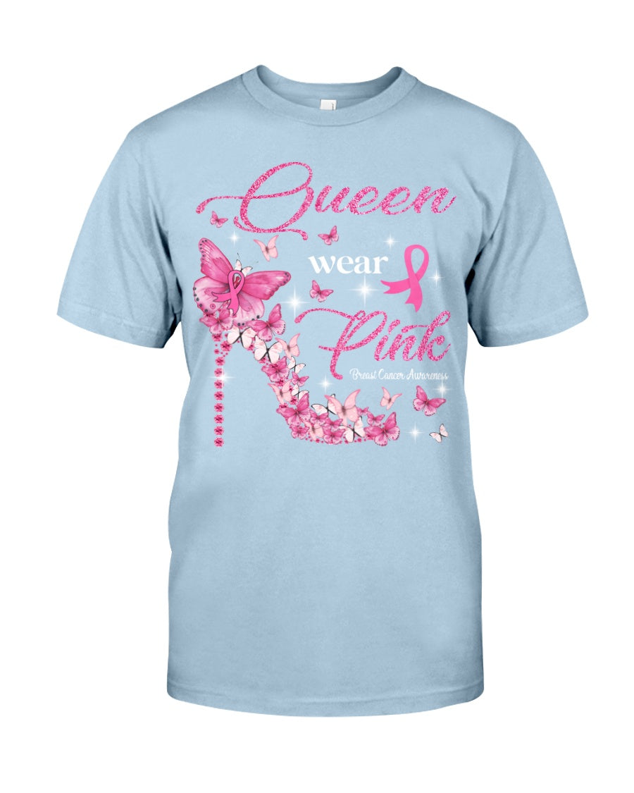 Queen Wear Pink – T-Shirt und Hoodie zur Sensibilisierung für Brustkrebs 0822