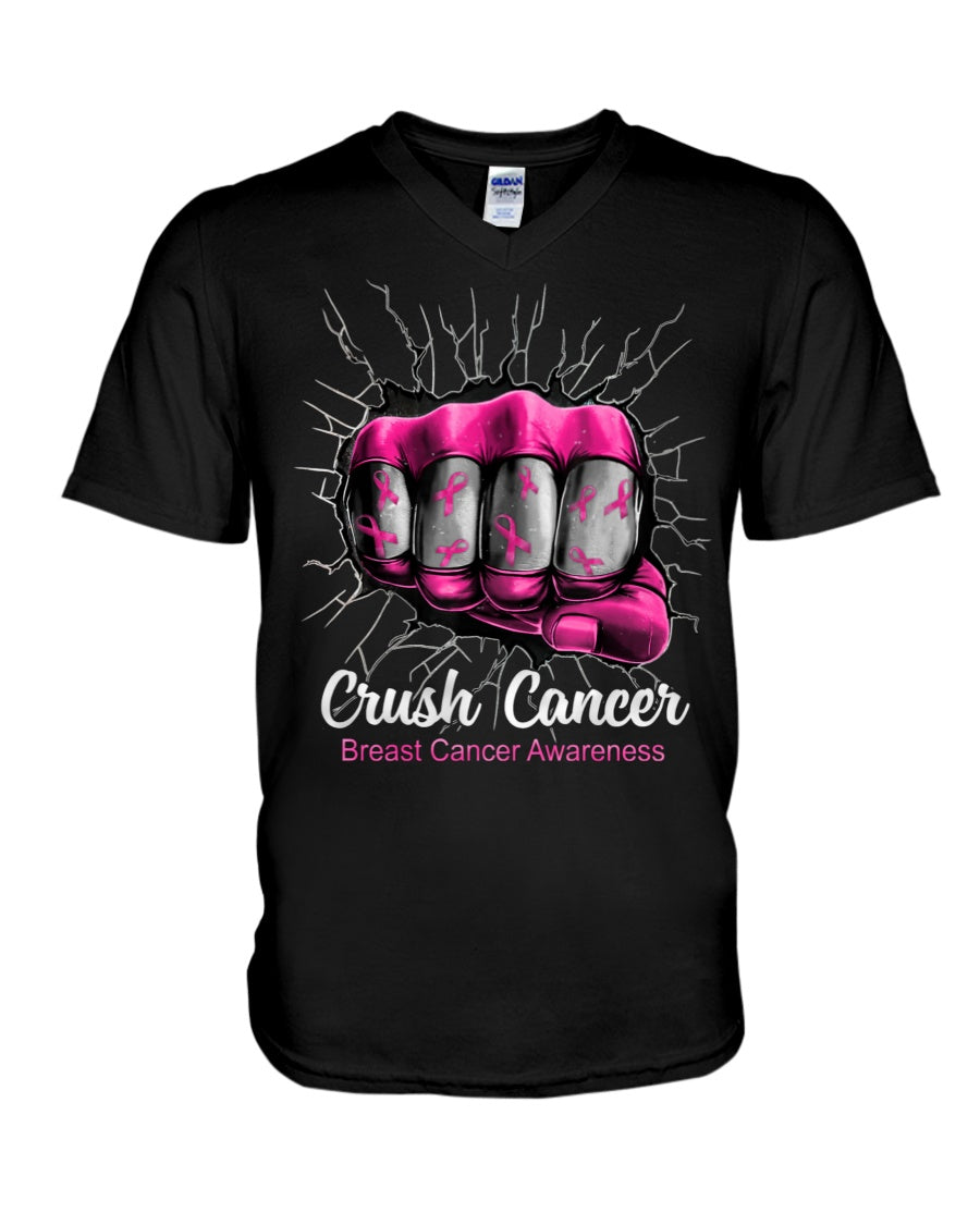 Crush Cancer – T-Shirt und Hoodie zur Sensibilisierung für Brustkrebs 0822