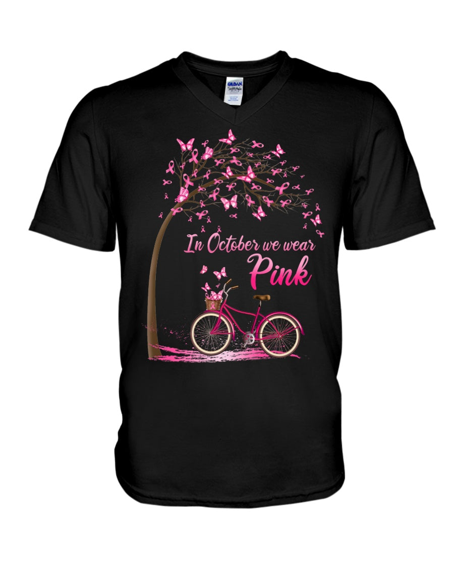 In October We wear Pink - Breast Cancer Awareness T-shirt and Hoodie 0822