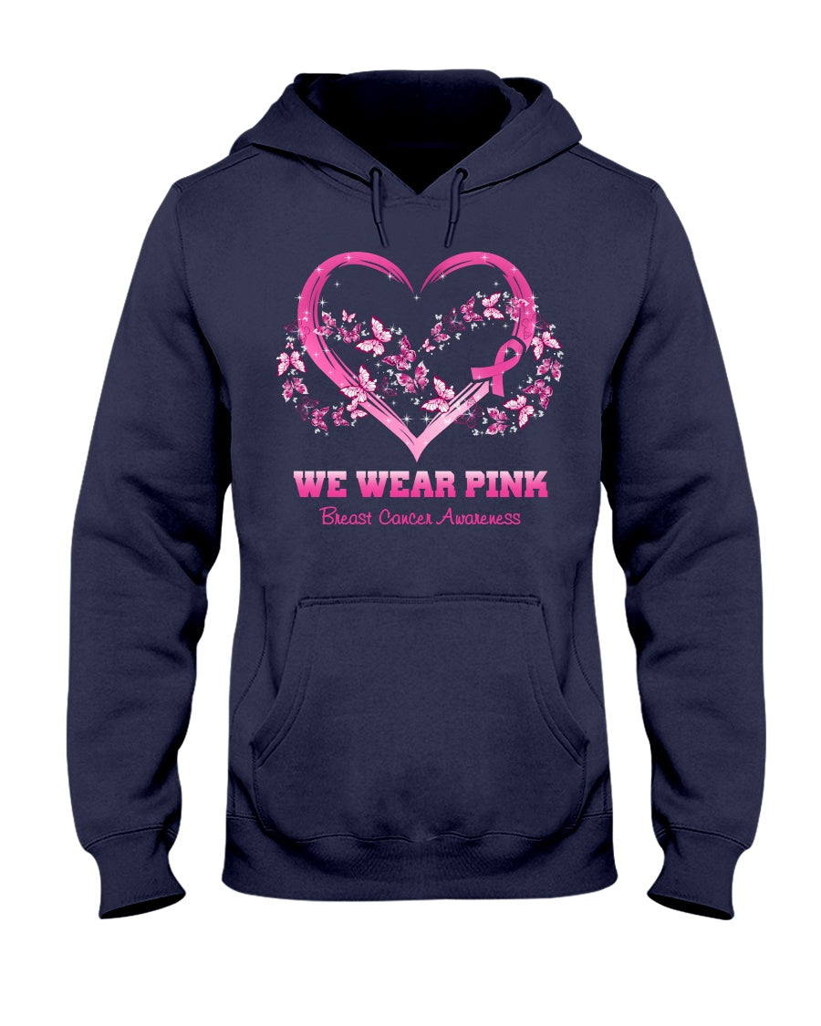 Wir tragen Pink für – T-Shirt und Hoodie zur Sensibilisierung für Brustkrebs 0822