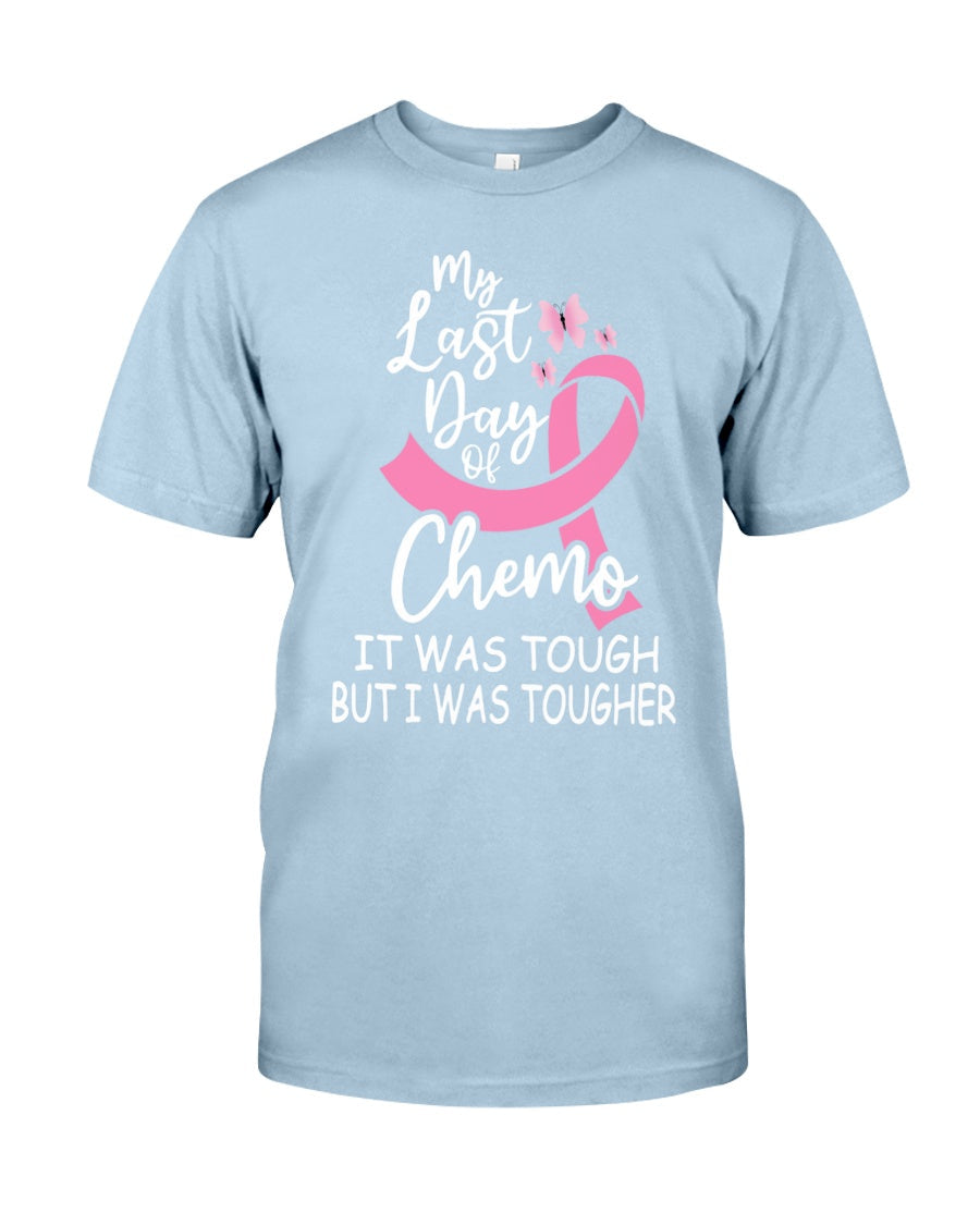 Mein letzter Tag der Chemotherapie – Es war hart, aber ich war härter – T-Shirt und Hoodie zur Sensibilisierung für Brustkrebs 0822