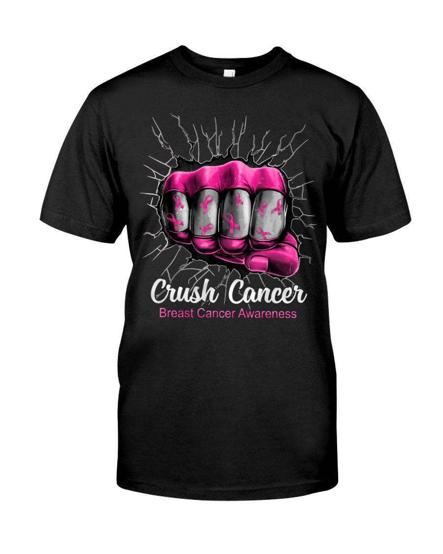 Crush Cancer – T-Shirt und Hoodie zur Sensibilisierung für Brustkrebs 0822