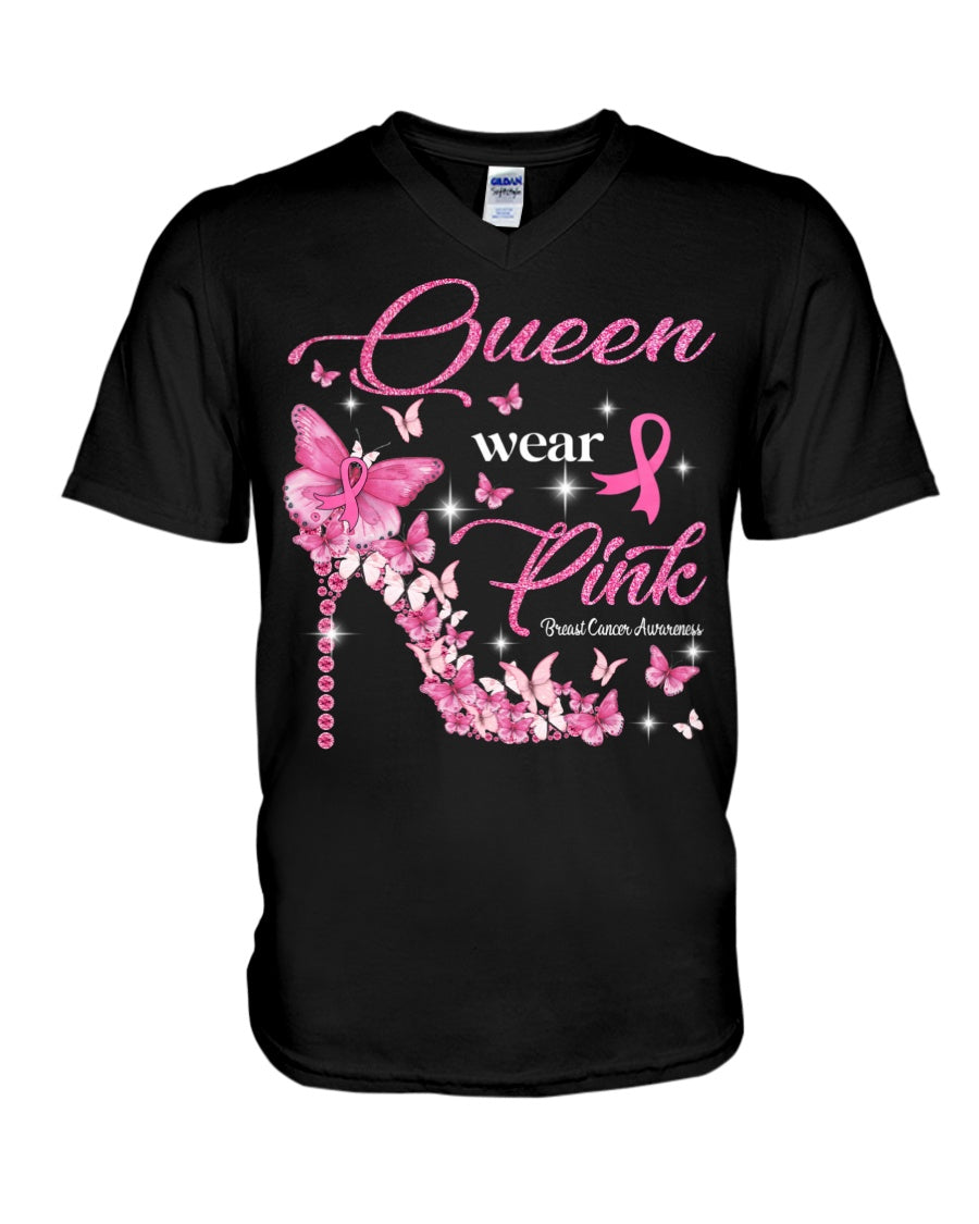 Queen Wear Pink – T-Shirt und Hoodie zur Sensibilisierung für Brustkrebs 0822