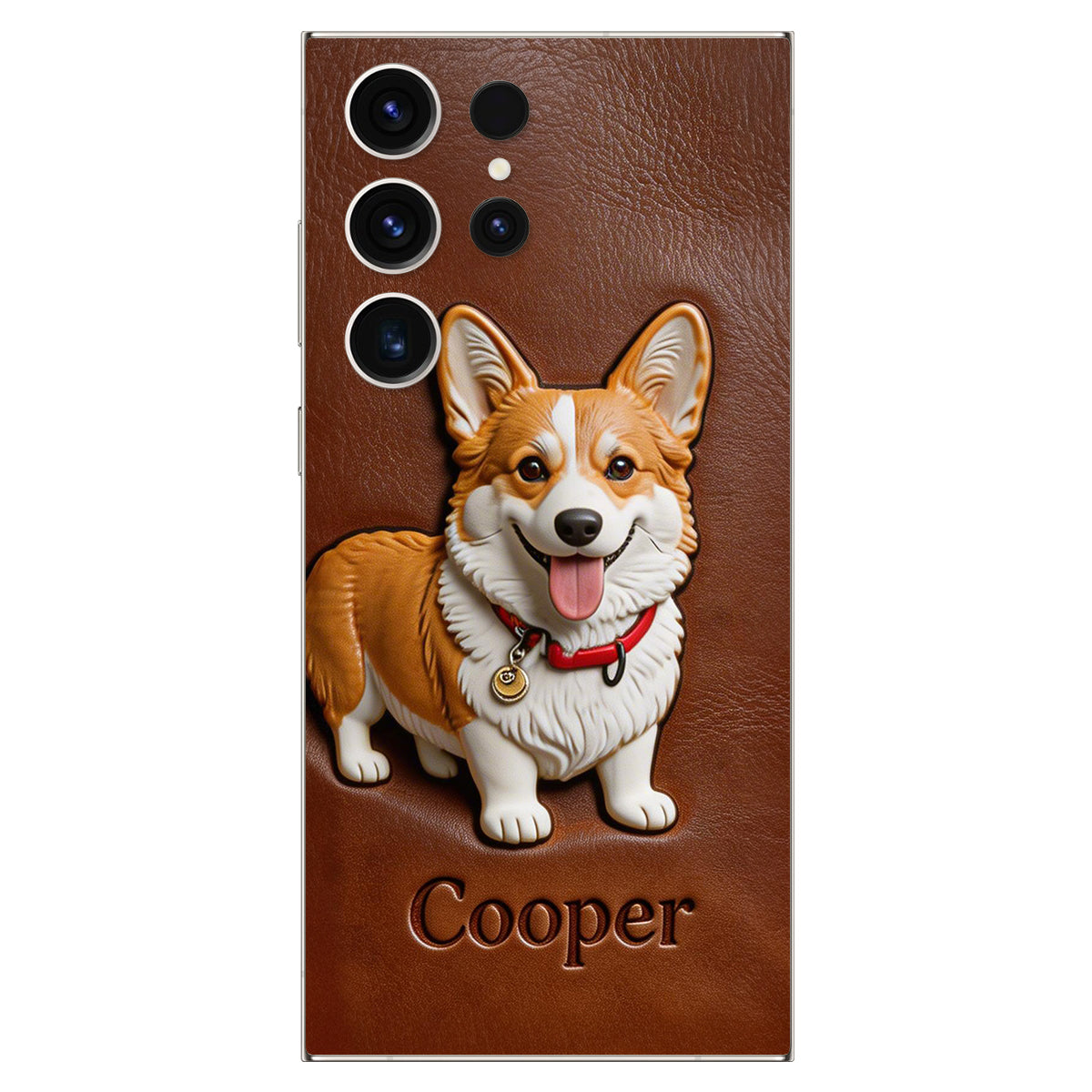 Custom Any Photo - Personalized Dog Leather Phone Case