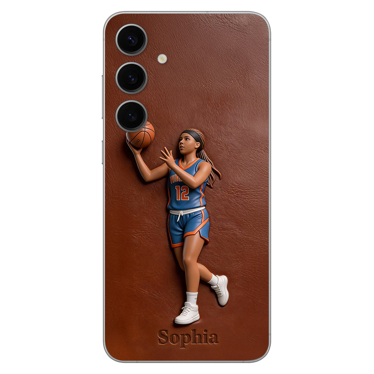 Love Basketball - Personalized Basketball Leather Phone Case