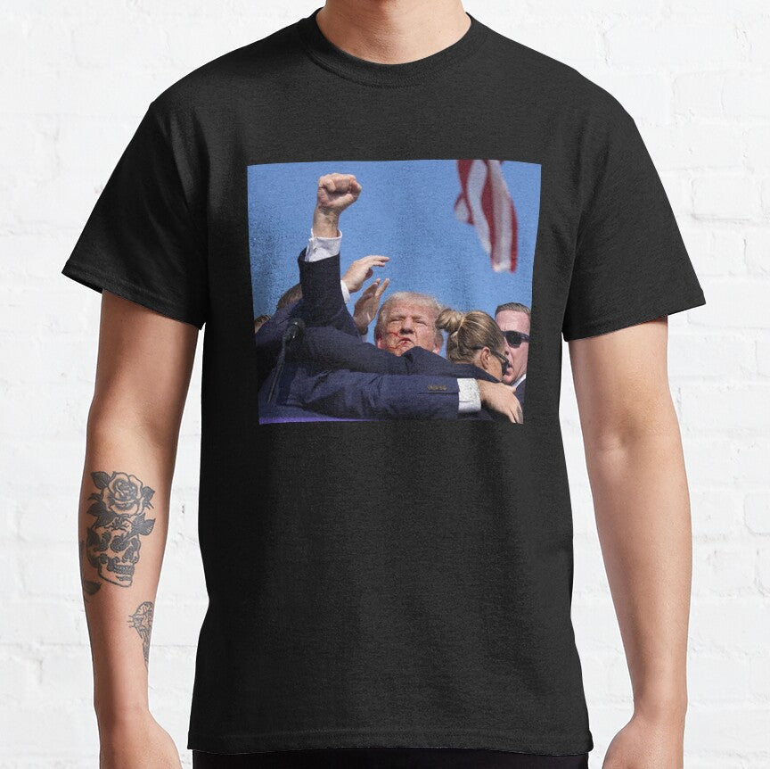 „Niemals aufgeben“-Shirt, „Kämpfe für Amerika“-T-Shirt, „Kundgebung 2024“-Shirt & Hoodie