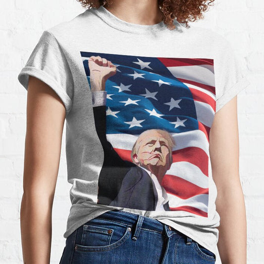 „Niemals aufgeben“-Shirt, „Kämpfe für Amerika“-T-Shirt, „Kundgebung 2024“-Shirt & Hoodie