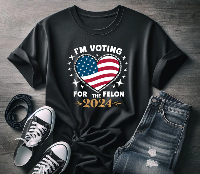 Ich wähle den Verbrecher – T-Shirt, Trump für Präsident 2024 – T-Shirt & Hoodie