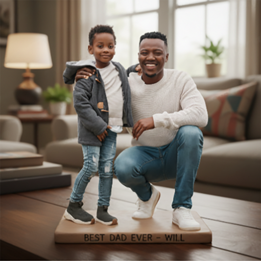 Personalisierte Foto-Plakette - Das beste Geschenk für Papa und Opa