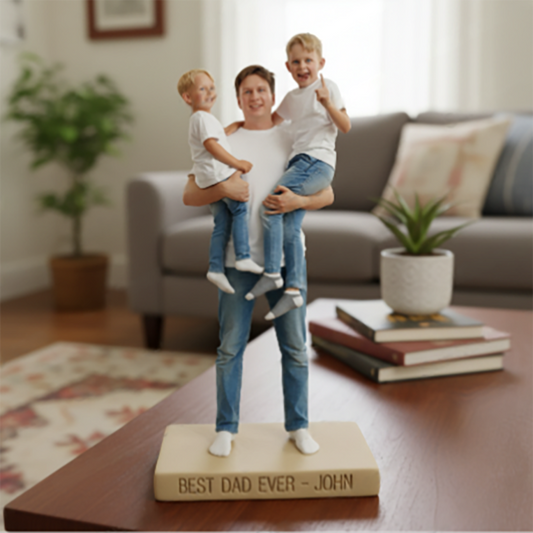 Personalisierte Foto-Plakette - Das beste Geschenk für Papa und Opa
