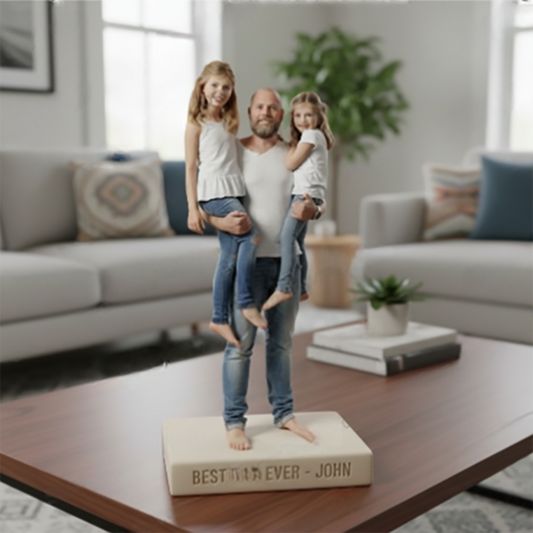 Personalisierte Foto-Plakette - Das beste Geschenk für Papa und Opa