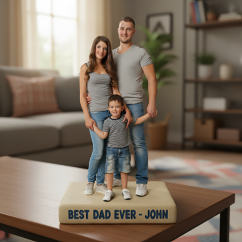 Personalisierte Foto-Plakette - Das beste Geschenk für Papa und Opa