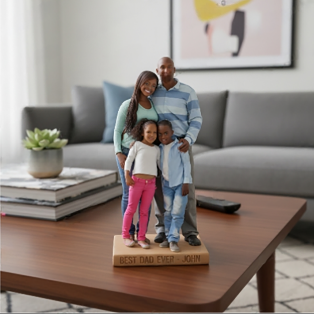 Personalisierte Foto-Plakette - Das beste Geschenk für Papa und Opa