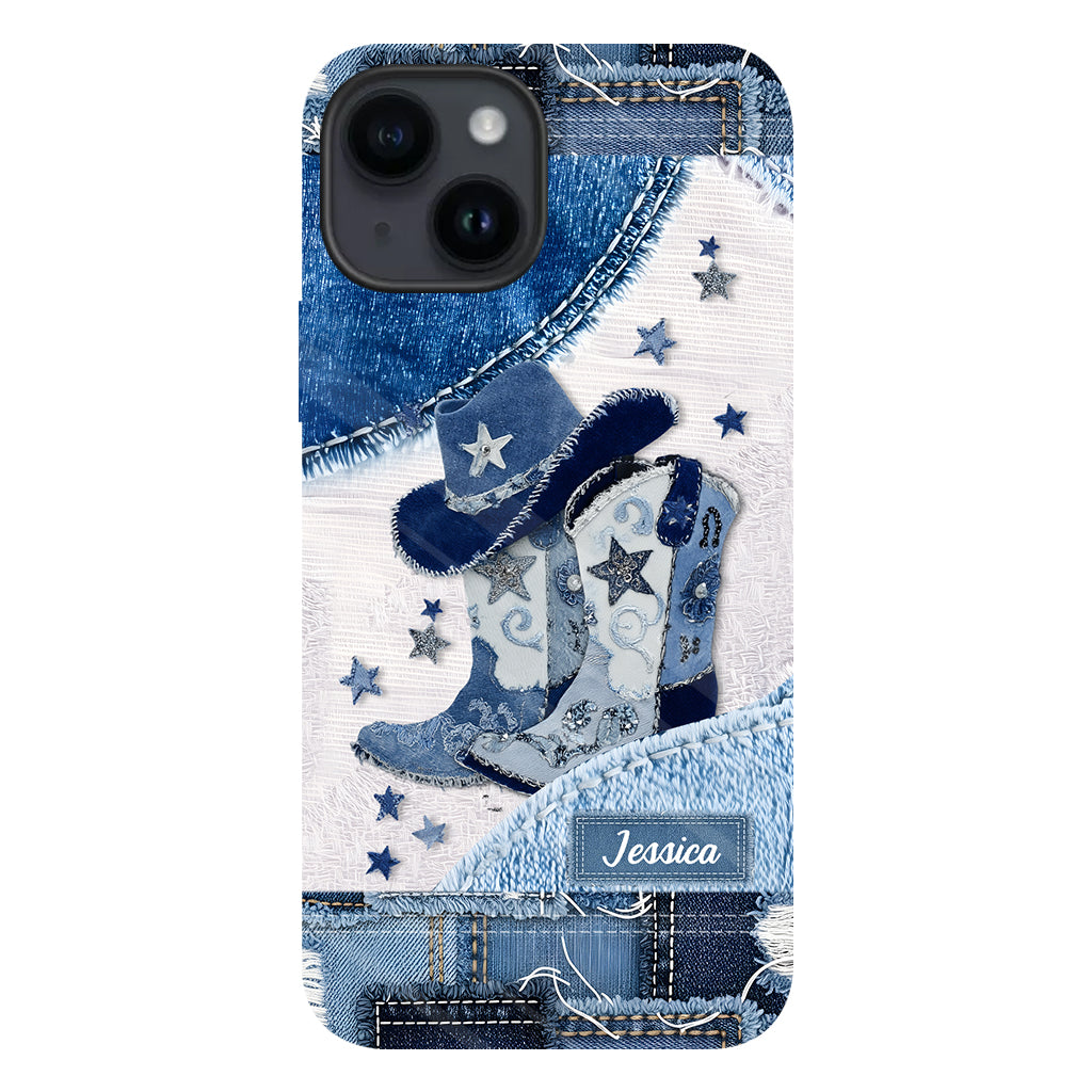 Cowgirl Boots - Personalized Cowgirl Full Print Phone Case